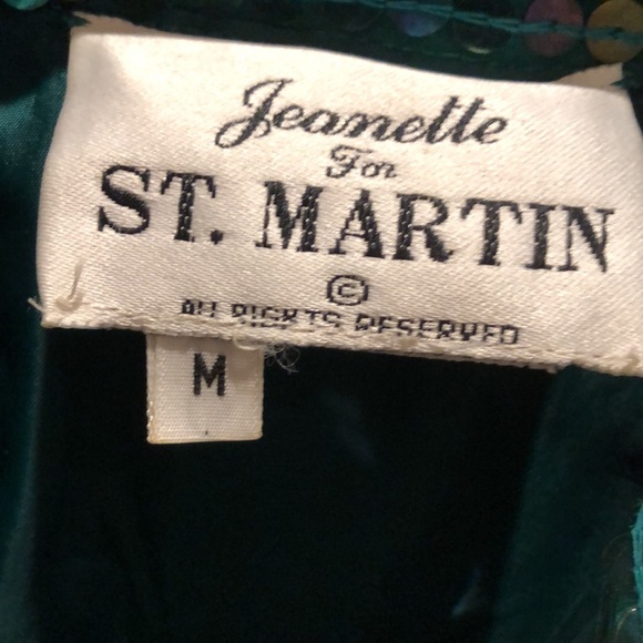 💚Jeanette St. Martin Sequins Moto auto brand car racing companies patches Jacket - Picture 5 of 8